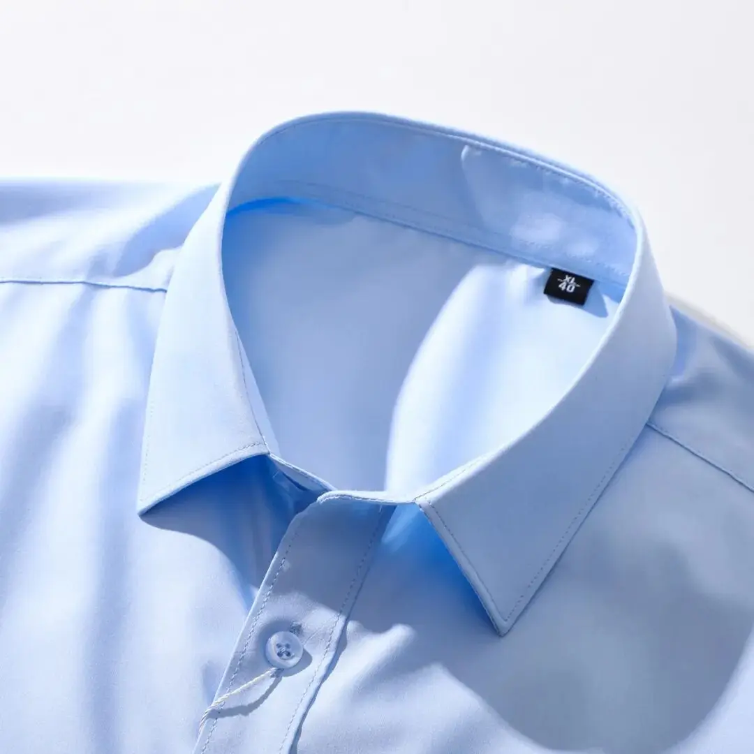 Anti-Wrinkle Modal Slim Fit Long Sleeve Shirt Easy Care Business Casual Shirt No Ironing Required Fashionable Men's Shirt