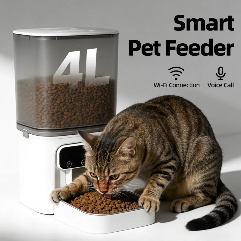 Smart Remote Control Timed Quantitative Pet Automatic Feeder