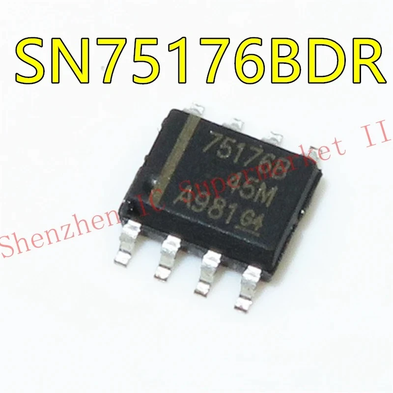 75176 75176B SN75176BDR SOP-8 Transceivers Differential Bus Transceivers New
