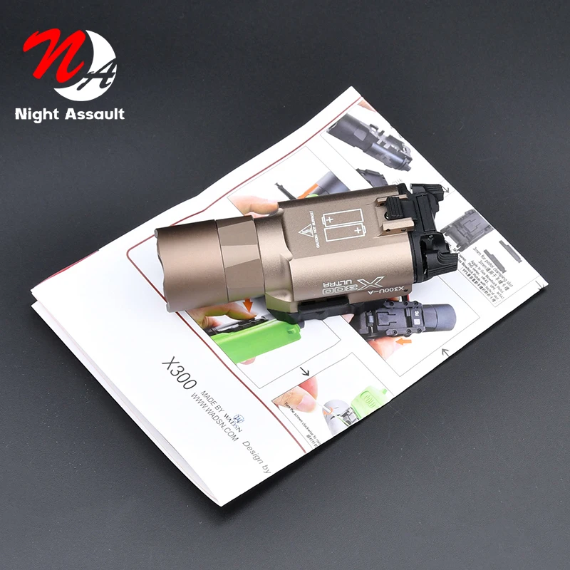 Tactical Surefir X300U Flashlight White LED Strobe Hunting Pistol Weapon Gun Scout Light Airsoft accesories lanterna tatica