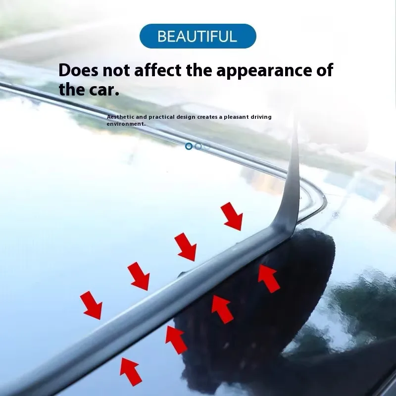 Universal Car Sealing Strip Roof Windshield Sunroof Waterproof Soundproof Rubber Strip Edge Protector Window Gap Seal 2/5m