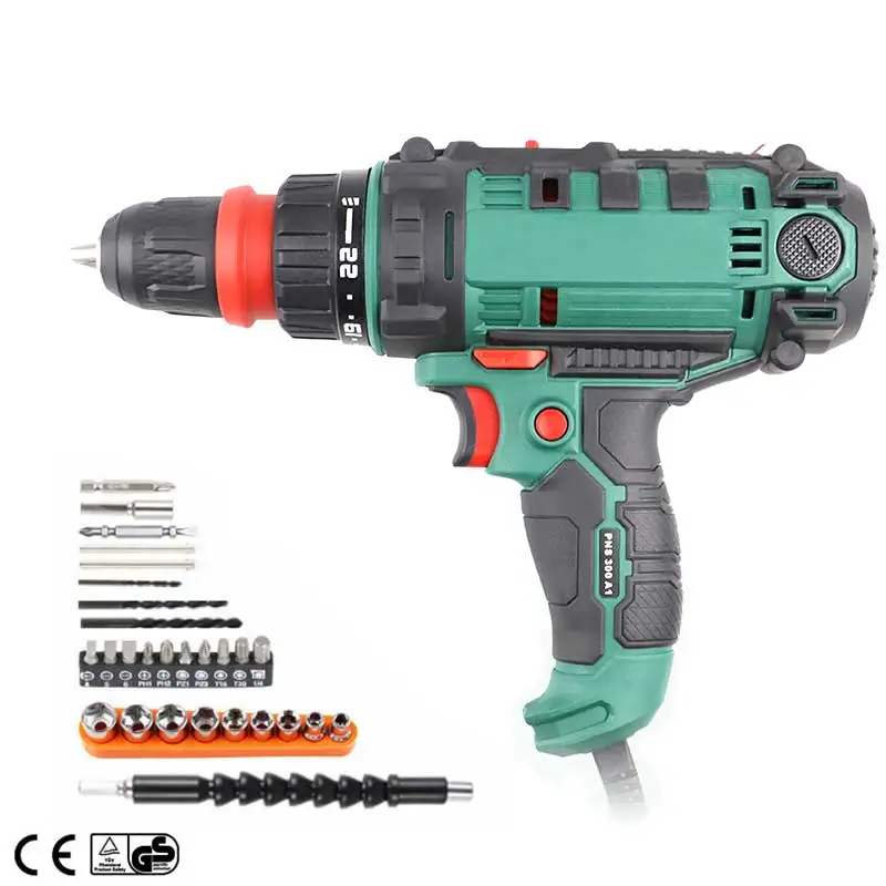 

300W Max Torque 40Nm Power Tool Corded Impact Drill Electric Power Drill/Screwdriver Energy Drill with 10mm Quick-Release Chuck