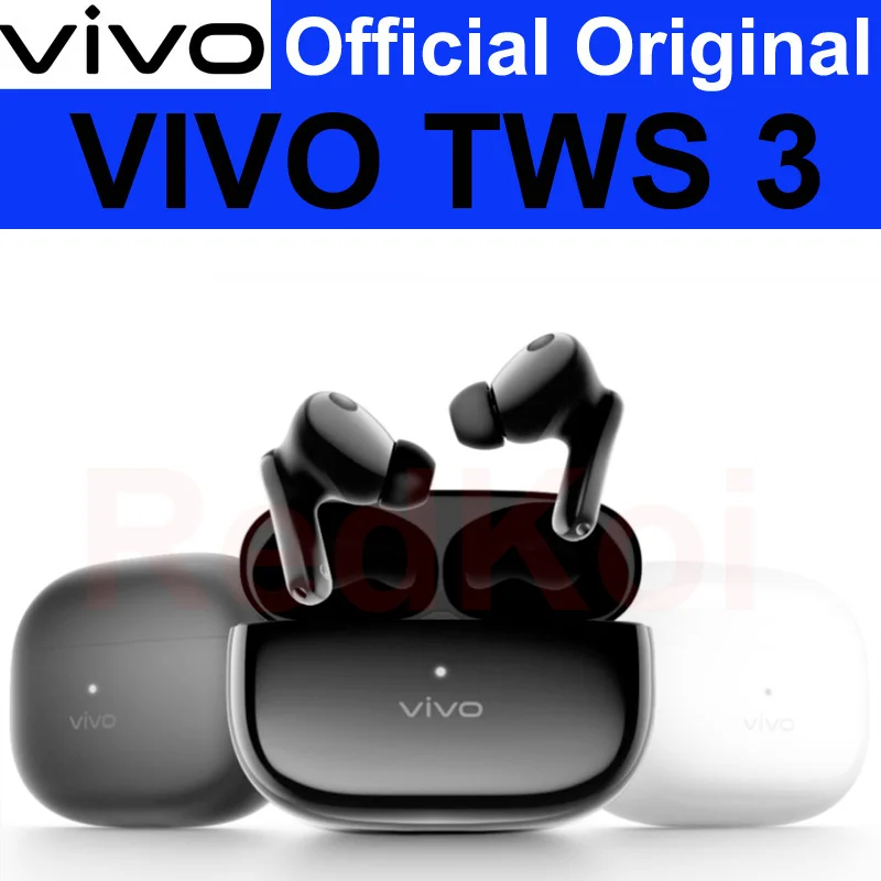 

Vivo TWS 3 TWS Earphone 48dB Active Noise Cancelling Wireless Bluetooth 5.3 Headphone 40 Hours Battery Life For Vivo X90 Pro