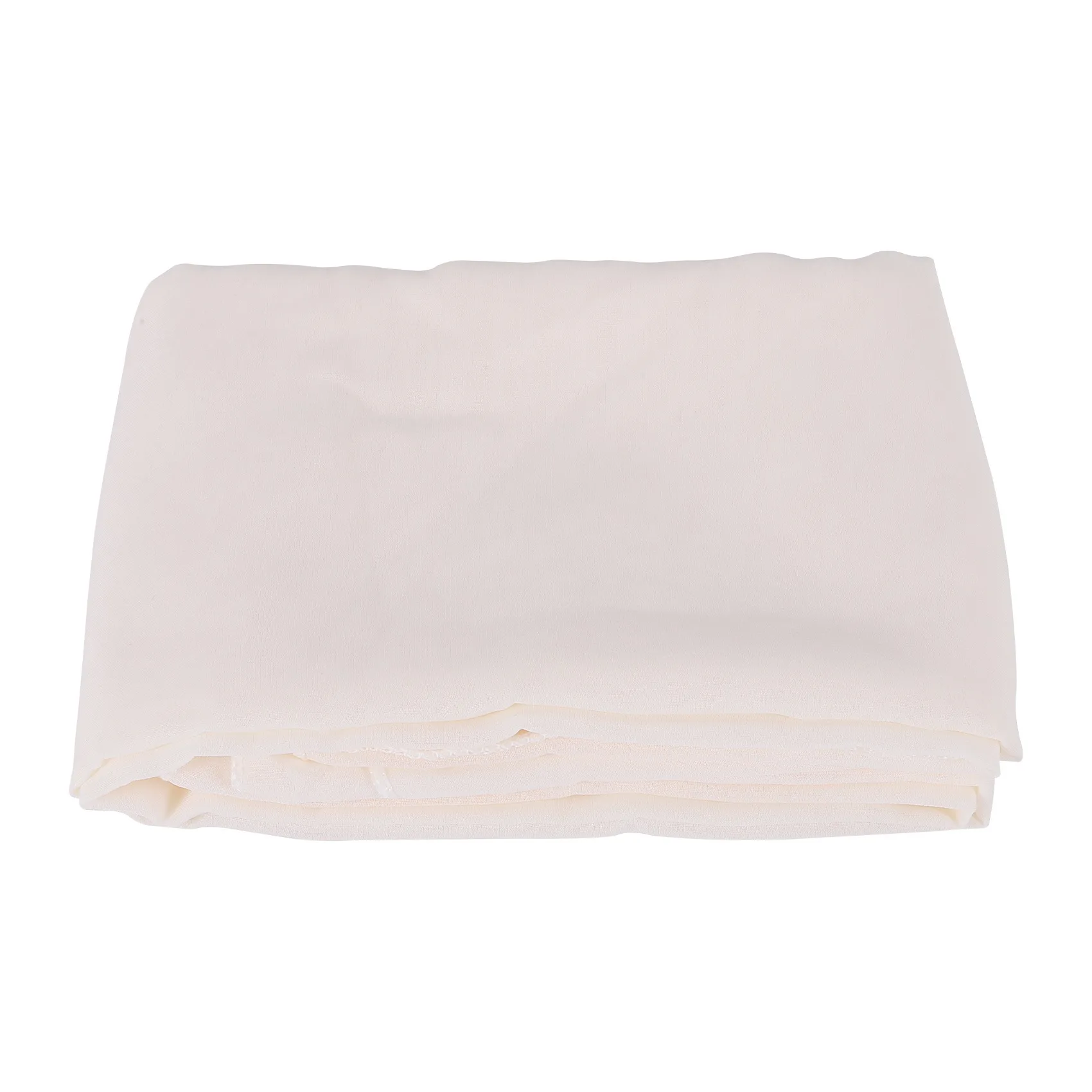 

Chiffon Table Runner 27X118 Inches Romantic Wedding Sheer Bridal Party Table Decorations Shower Decorations Beige-White