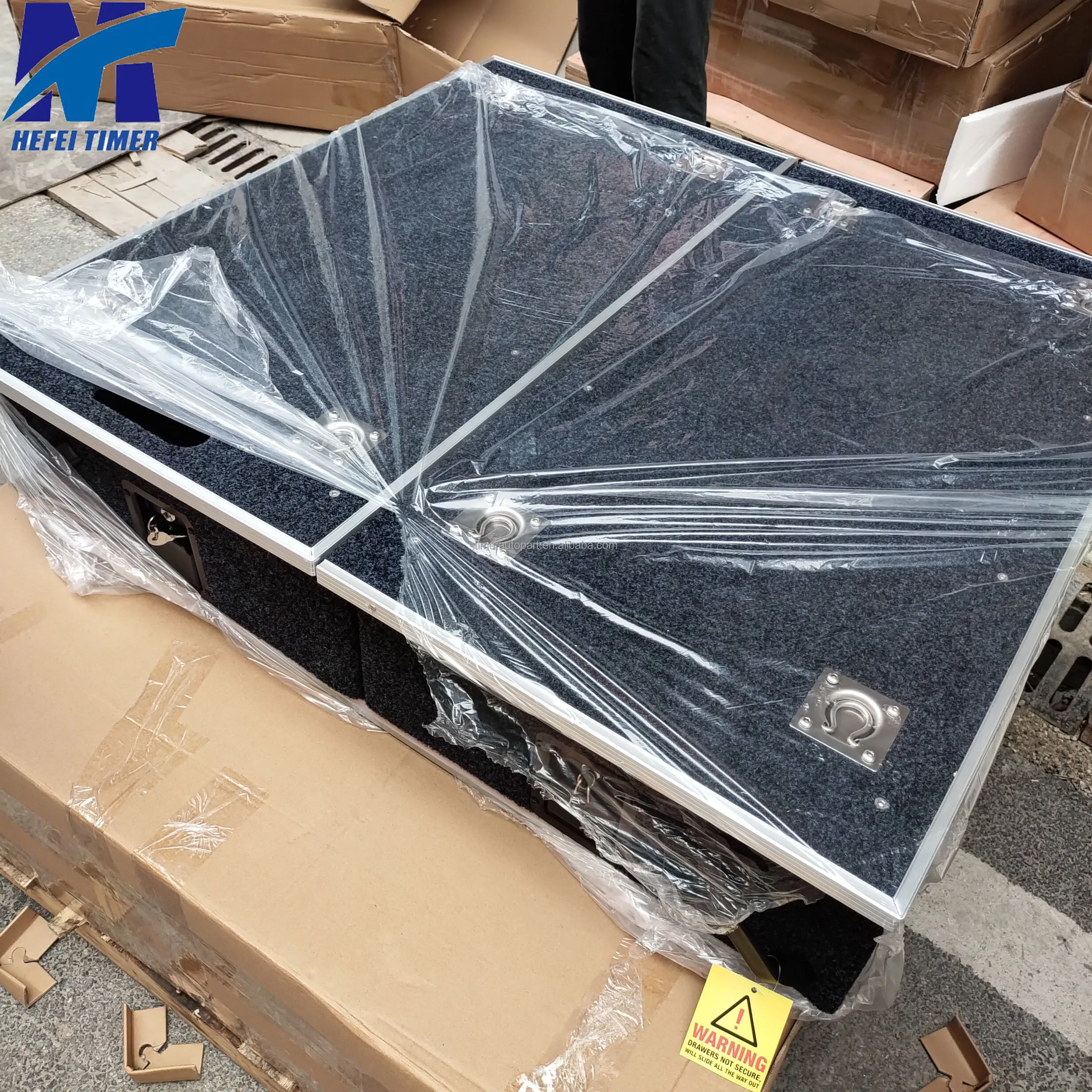 กล่องเก็บของแบบเลื่อนขนาด 800 มม. สำหรับรถกระบะ Discover Series2 4x4 ที่มีพื้นที่เก็บของในท้ายรถ