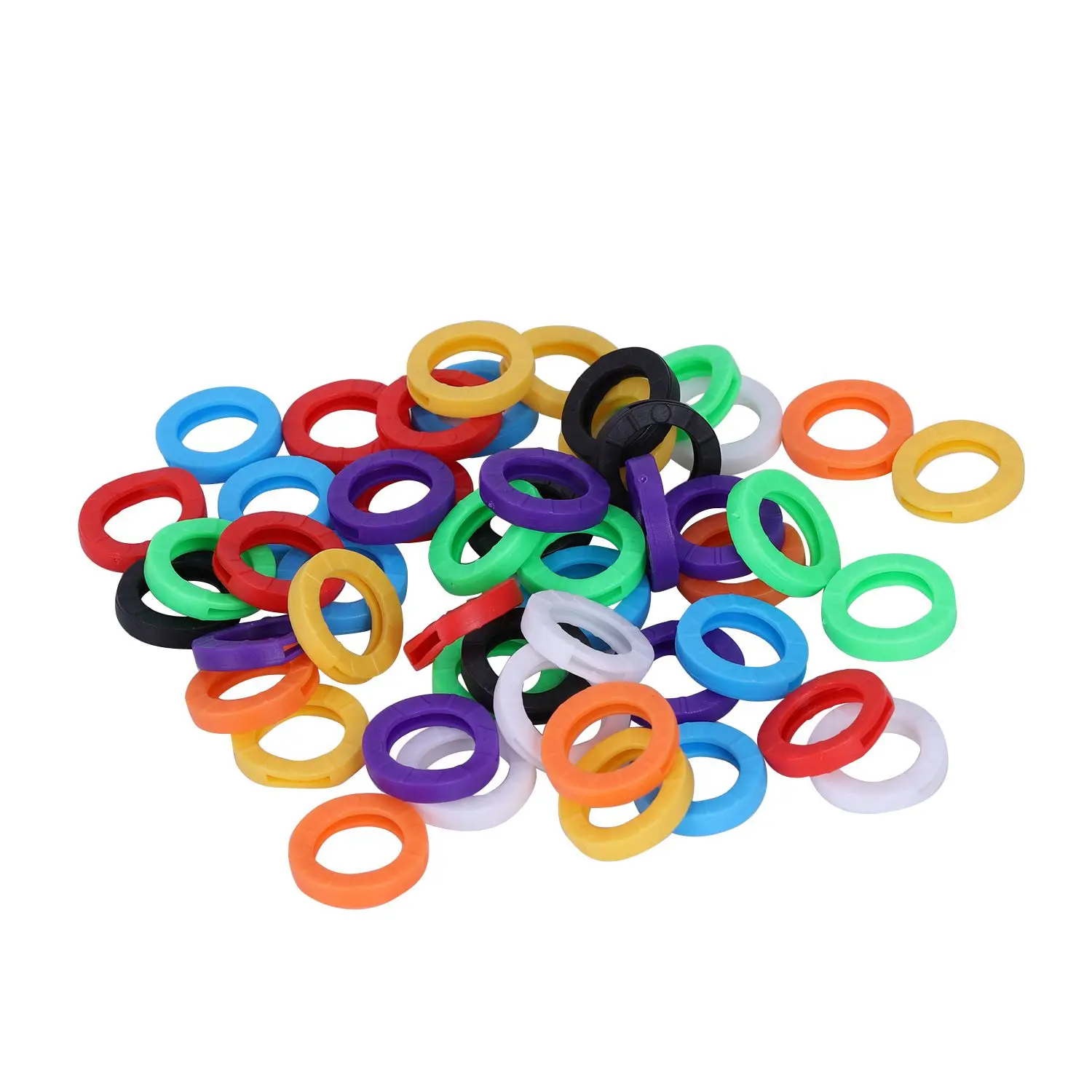 【CYBER MONDAY】50PCS Small Size ID Identify Key Ring Cap Tag