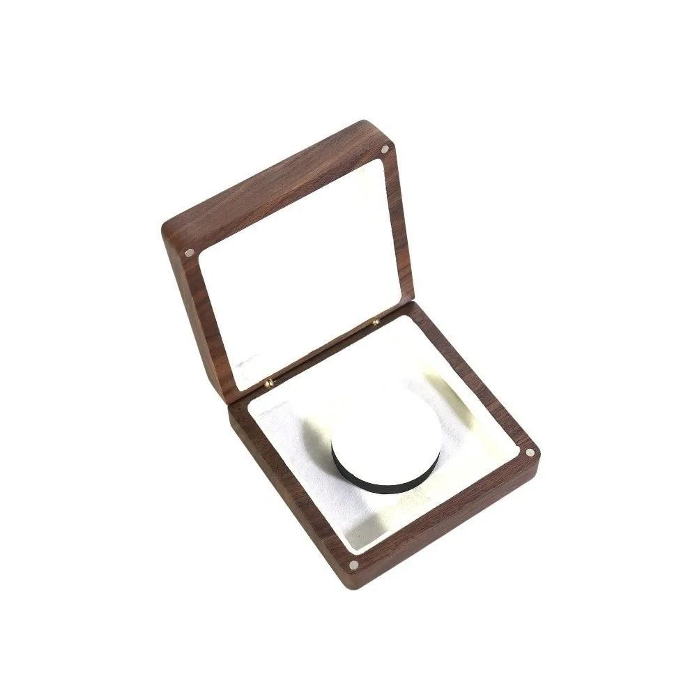 Luxury Walnut Wooden Bracelet Holder Square Anti-collision Hand Chain Box Packaging Magnetic Jewelry Storage Case Anniversary