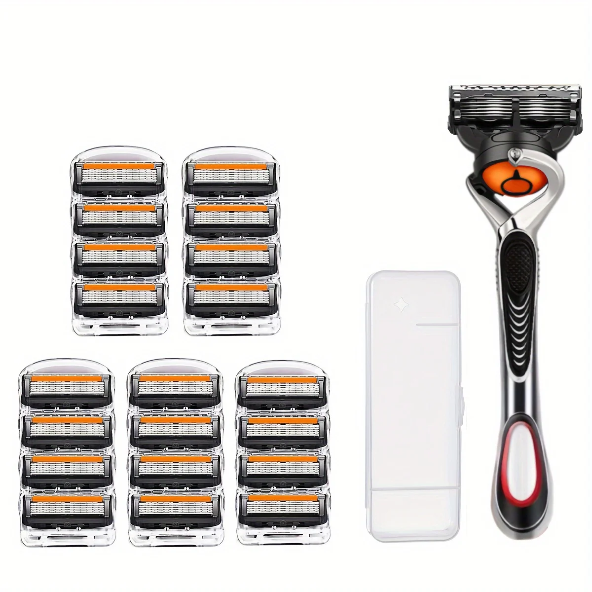 High Quality 5 Layers Manual Shaver Razor With 4 Replaceable Heads Blade Brand universal Handle & Head