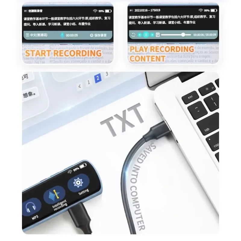 قلم قراءة صوت بلاستيكي ذكي مقاس 2.98 بوصة لعام 2026 112 لغة آلة تعلم عسر القراءة 54 لغة ترجمة مسح النص #5