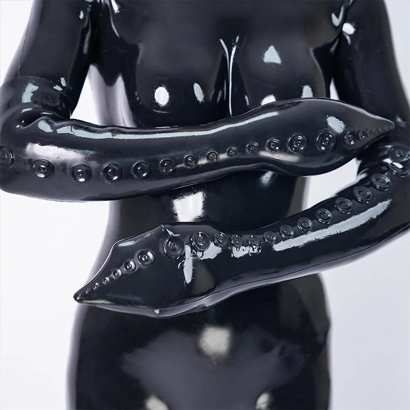 Feturax Silicone Octopus Tentacle Handwear Gloves for Cosplay Costumes Long Size with Suction Cup Realistic