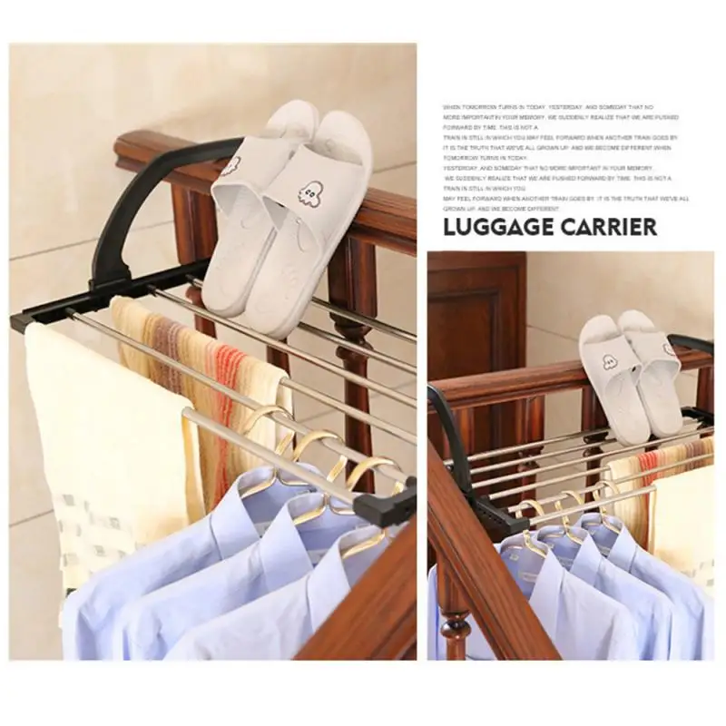 Stainless Steel Balcony Drying Shoe Rack Folding Window Diaper Drying Rack Laundry Clothes Dryer Portable Towel Storage Rack