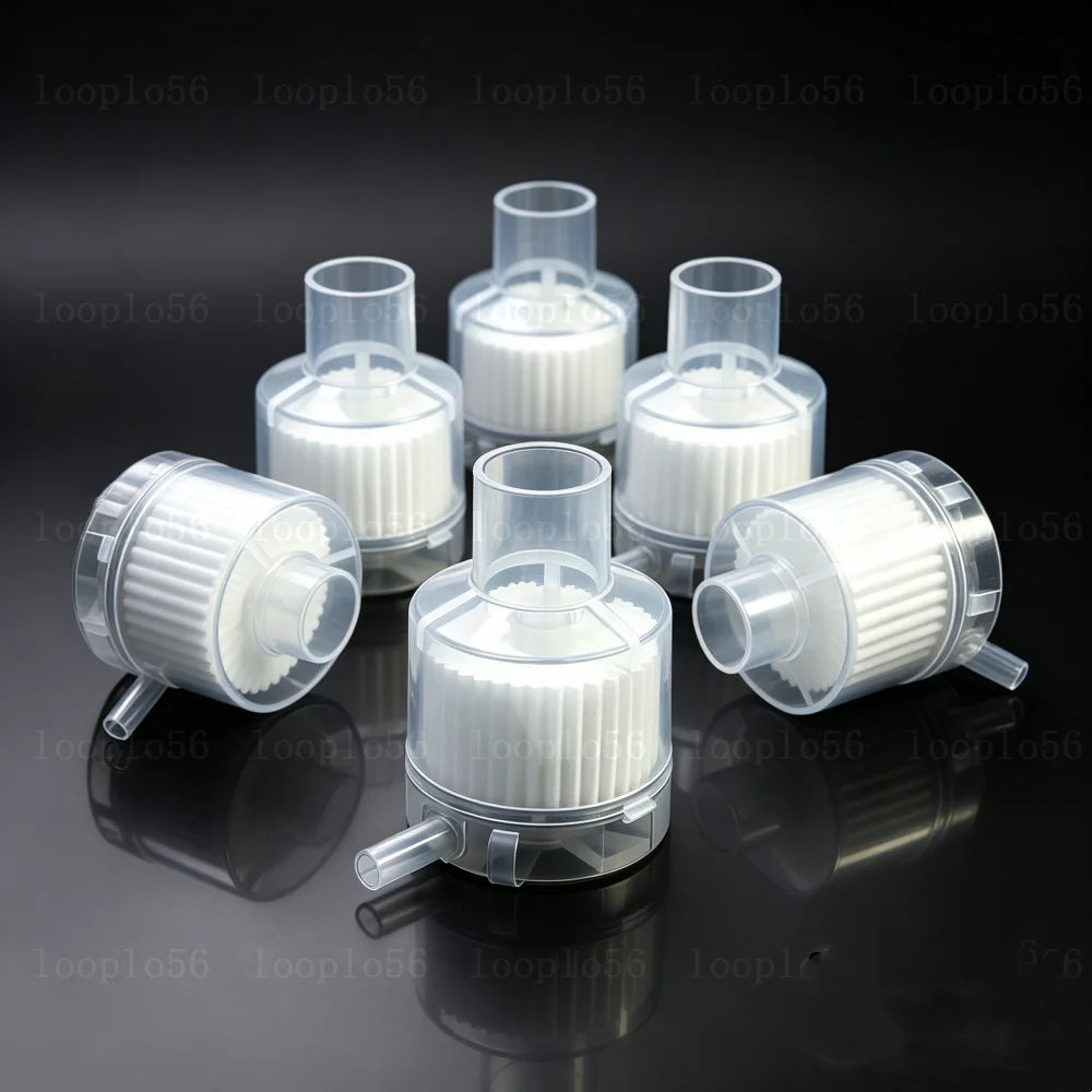 5/10pcs Tracheostomy Disposable Breathing Filter Steriled Trach Vent Heat Moisture Exchangers L Type Lightweight HME Filter