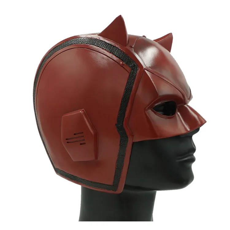 Movie Superhero Daredevil Cosplay Mask Matthew Michael Murdock PVC Half Face Mask Helmet