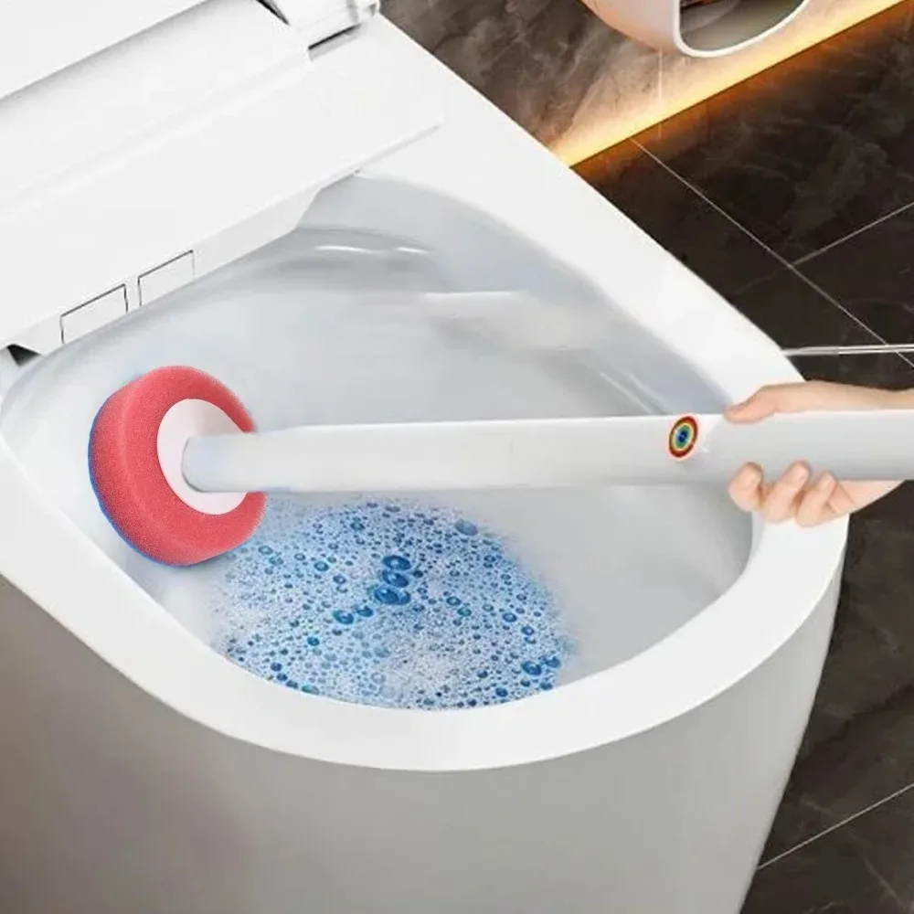 7-70PCS Toilet Brush Sponges Replacement Head Dissolve Disposable Brush Heads No Dead Angle Cleaning Brush Home Cleaning Tools