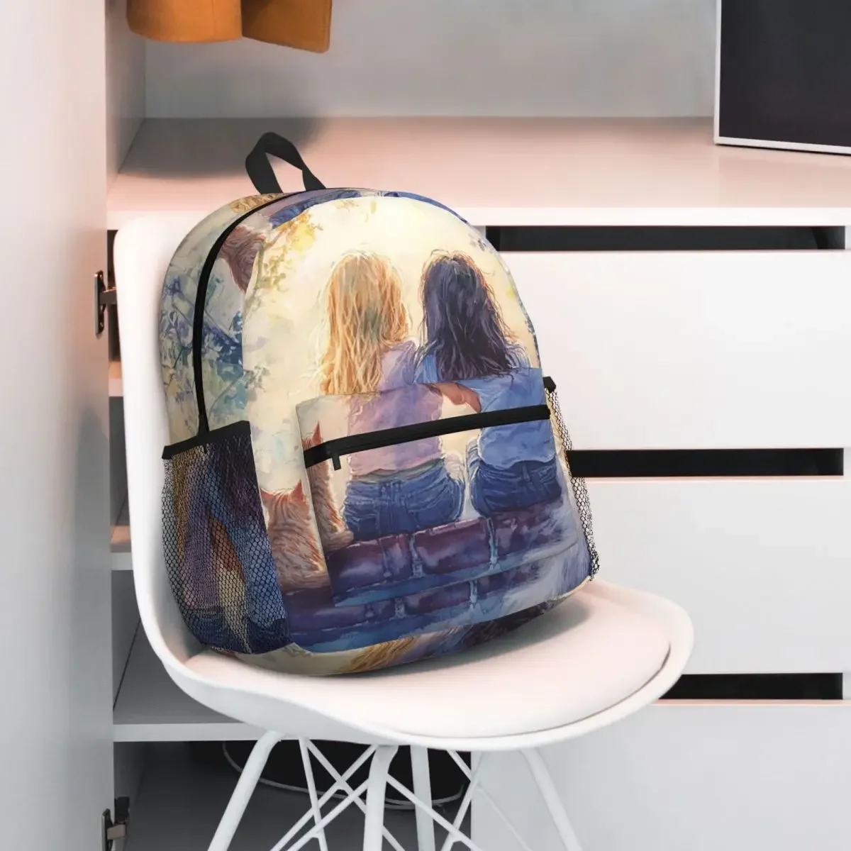 

Рюкзак Sisterhood 4, рюкзак большой емкости для мальчиков и девочек, школьная сумка, сумки на плечо для мужчин и женщин