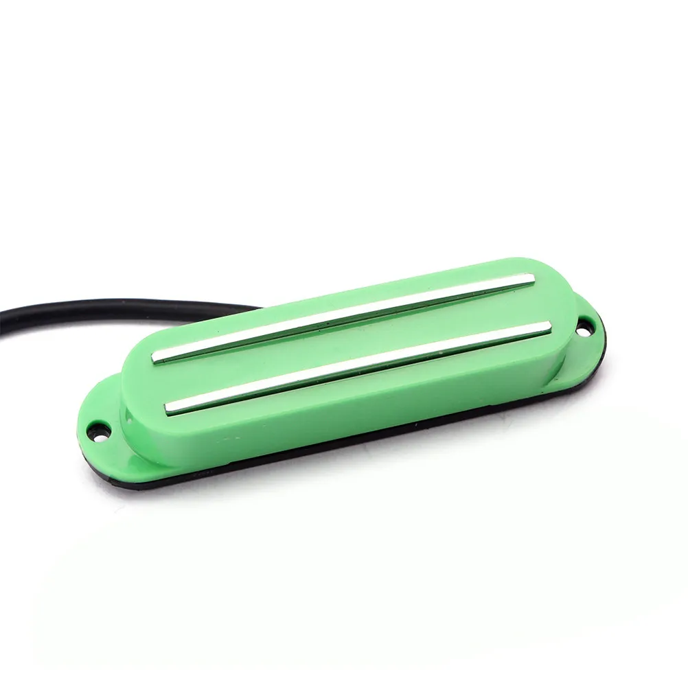 Guitar Pickup Green Dual Coil 4 Wires Humbucker Neck Pickup for Replacement Guitar Humbucker Set Low Noise Mellow