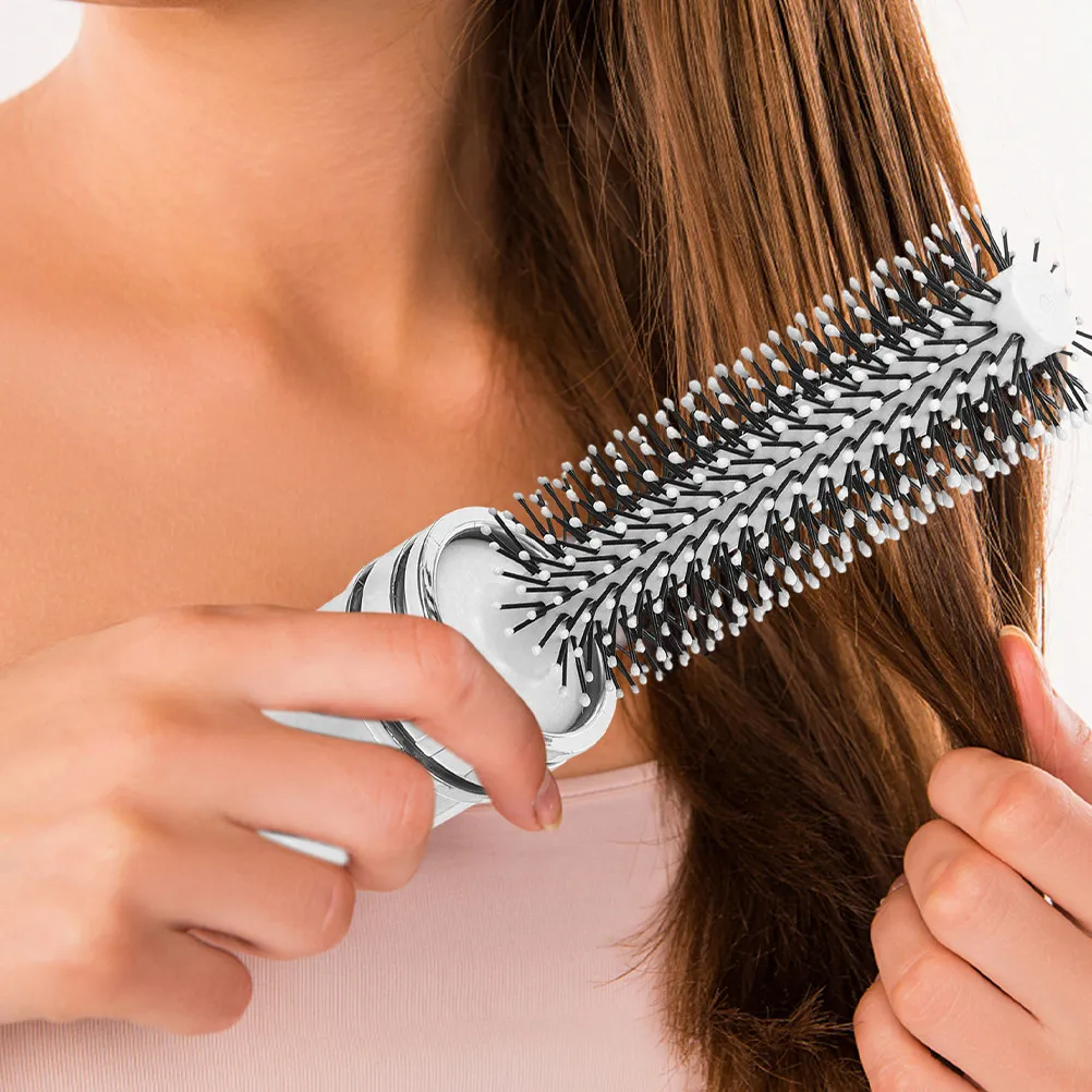 

2Pcs Portable Curling Hair Roll Brushes Lightweight Travel Roll Brush for Blow Drying Detangling Styling Hair Brush for Women