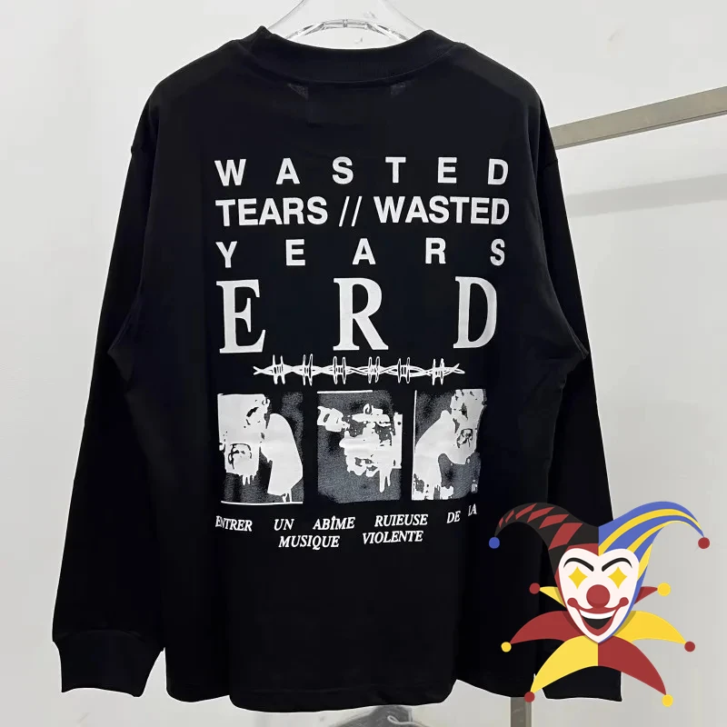 Long Sleeve Enfants Riches Deprimes Tee Men Women Tears Years ERD T-shirt Oversized Tops Crew Neck