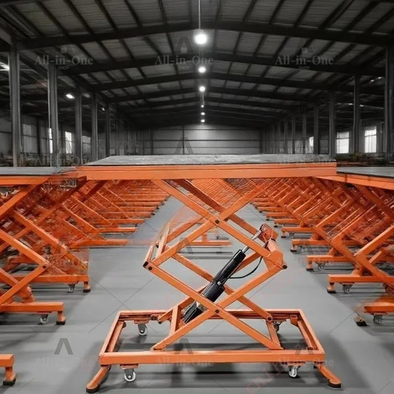 Electric Lifting Horse Stool Hydraulic Platform Truck Trolley Scissor Type Workbench Small Bricklaying Interior Decoration