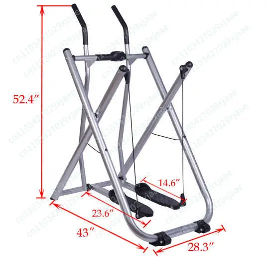 Balance Spacewalker Pedal Machine with Heart Rate Legs Machine Home Fitness Equipment Front and Back Swing Trainer