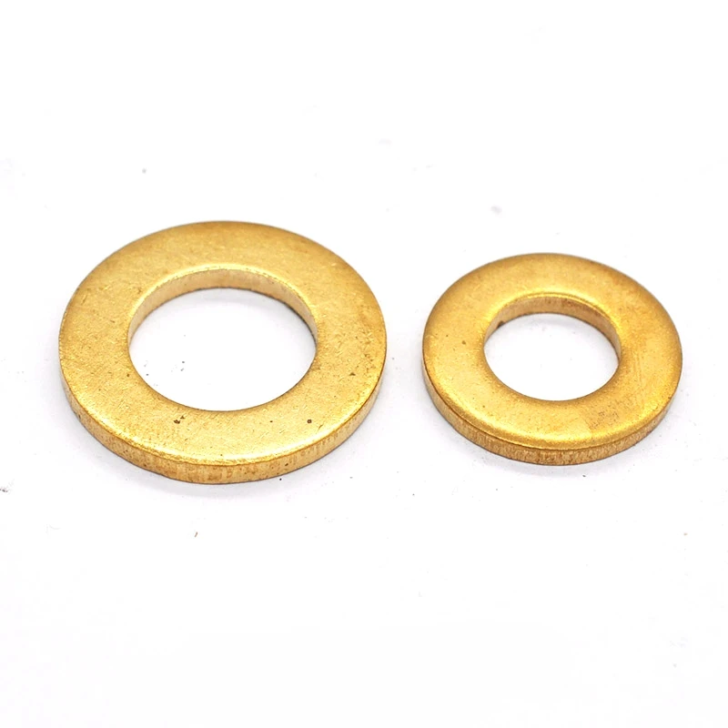 Brass flat washer shim Brass gasket M2 M2.5 M3 M4 M5 M6 M8 M10 M12Meson Pad Sheet Metal Collar