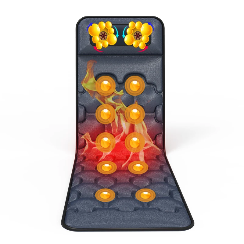 المحمولة متعددة الوظائف المنزلية الكهربائية نبض كرسي وسادة الجسم كله العجن تدليك فراش الرعاية الصحية التدفئة الخصر #6