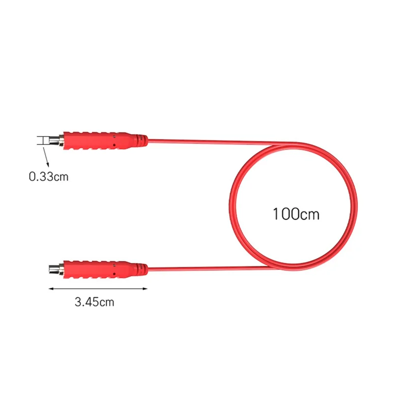 6PCS Magnetic Test Leads Silicone Soft Flexible Jumper Test Wires 30V AC5A 3.3FT Magnetic Test Leads