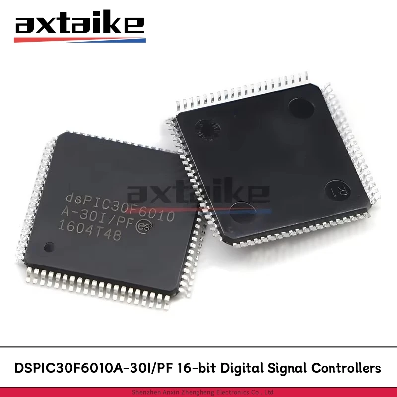 

DSPIC30F6010A-30I/PF TQFP-80 DSPIC30F6010 SMD High-Performance 16-bit Digital Signal Controllers IC Chip