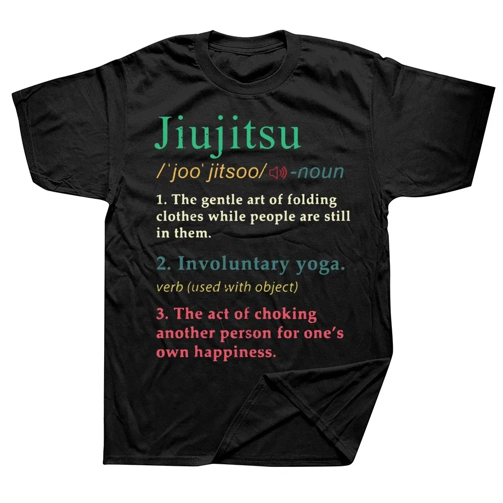 Bjj Brazilian Jiu Jitsu T-shirt Streetwear Cool Art of Folding Sports Tops for Men Summer Tee Japanese Letter Men Clothing