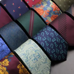 Corbata de boda de nuevo diseño para hombre, corbatas de Animal de flor de Cachemira verde vino rojo, accesorios de cuello de novio de negocios, regalo