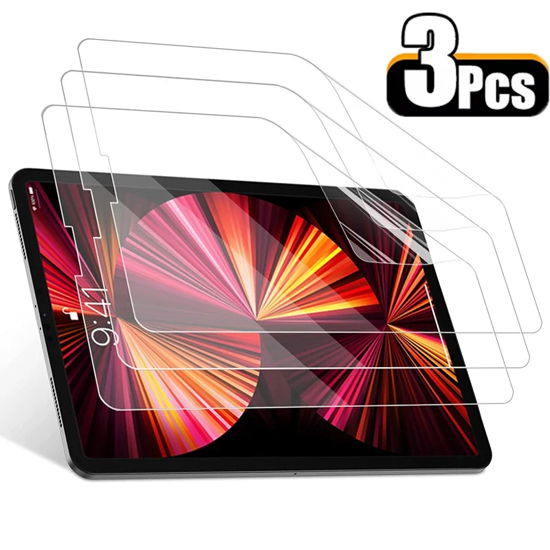 3pcs Screen Protector For iPad 10th 9th 8th 7th Generation Mini 6 Air 5 PET Protective Film For iPad Pro 11 2022 2021 2020 2018