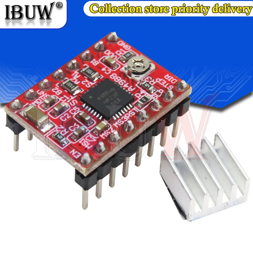 3D Printer Parts A4988 Stepper Motor Driver With Heat sink For SKR V1.3 1.4 GTR V1.0 RAMPS 1.4 1.6 MKS GEN V1.4 board