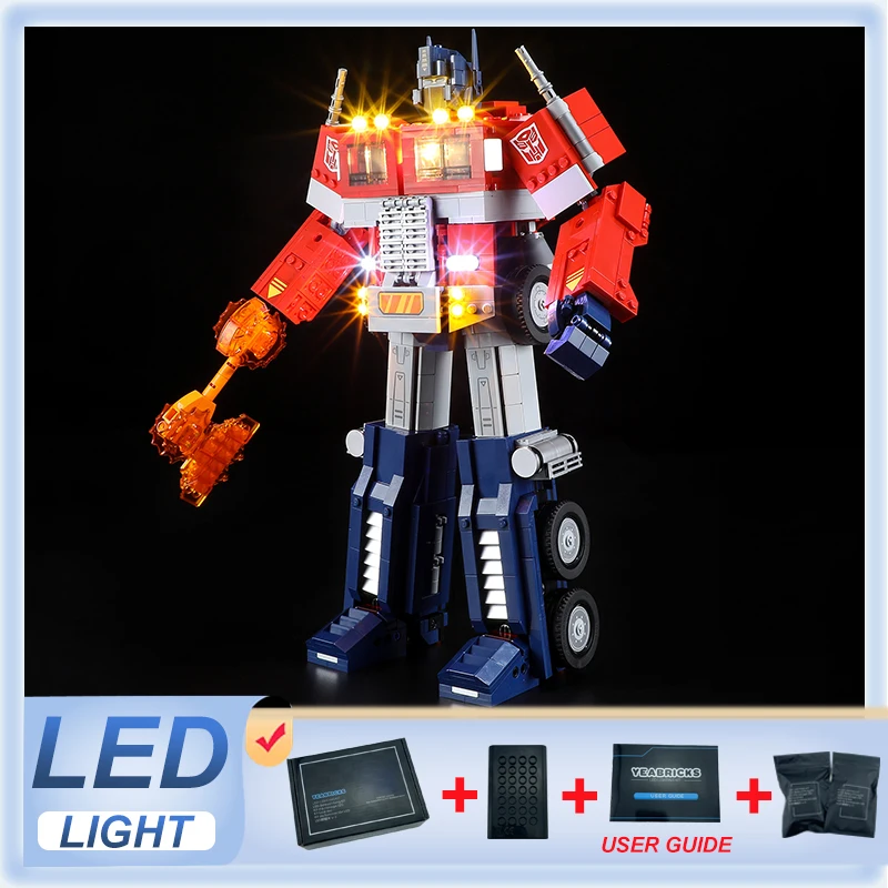 

Комплект светодиодных фонарей своими руками для LEGO 10302 Optimus Prime (только светодиодный светильник, без модели блоков)