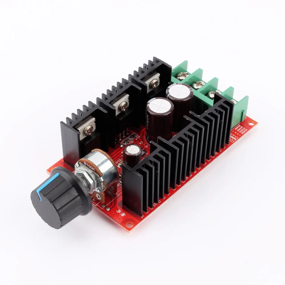 10-50V Input DC Motor Speed Controller 2000W Max Power 40A Current Brush Motor Controller 12V 24V 48V Compatible
