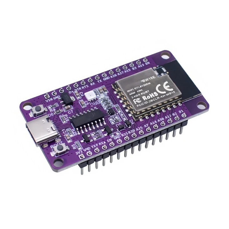 RTL8720DN Dual-Band Wifi Bluetooth BLE โมดูล NICEMCU BW16 Development Board เสาอากาศออนบอร์ด,