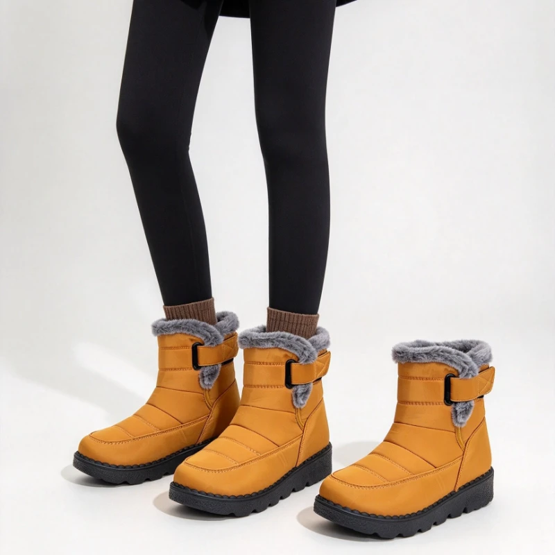 Snow Women's Boots Platform Women Booties Waterproof Shoes Women 2026 Trend Ankle Boots Soft Botas Mujer Women's Winter Boots