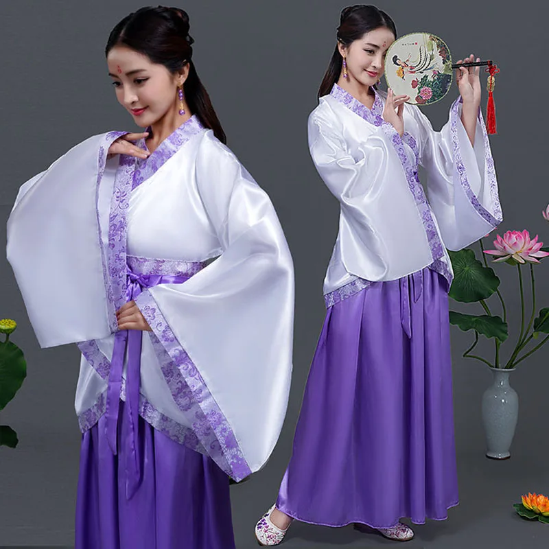 

Ancient Chinese Costume Tang Dynasty Fairy Dress Chinese Classical Folk Dance Costume Women Floral Embroidery Festival Outfit