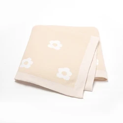 Fresh Pastel Floral Pattern Muslin Baby Swaddle Blankets Soft Newborn Security Blanket 0-24 Months Infant Receiving Blankets