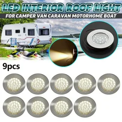 12V Led Touch Sensitive On-Off Light For Boat Caravan Motorhome Warm Spot Lamp White LED Touch Light Include Wires 1Pcs