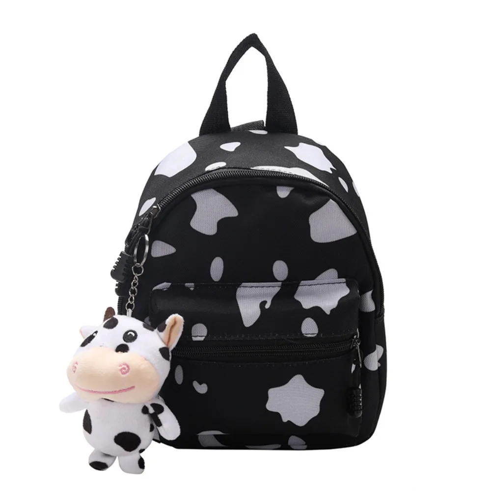 Large Capacity Women's Mini Backpack Shoulder Bag Ladies Handbag Female's Schoolbag Small Fashion Cow Spot Backpack Travel