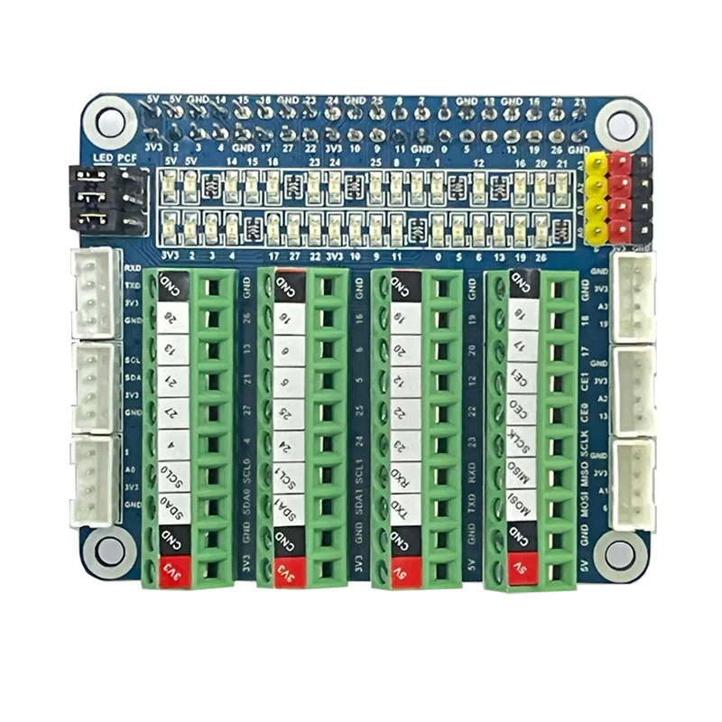 Raspberry Pi GPIO Test Expansion Board PCF8591 Module Onboard LED IO Port Detection ADC/DCA Sensor