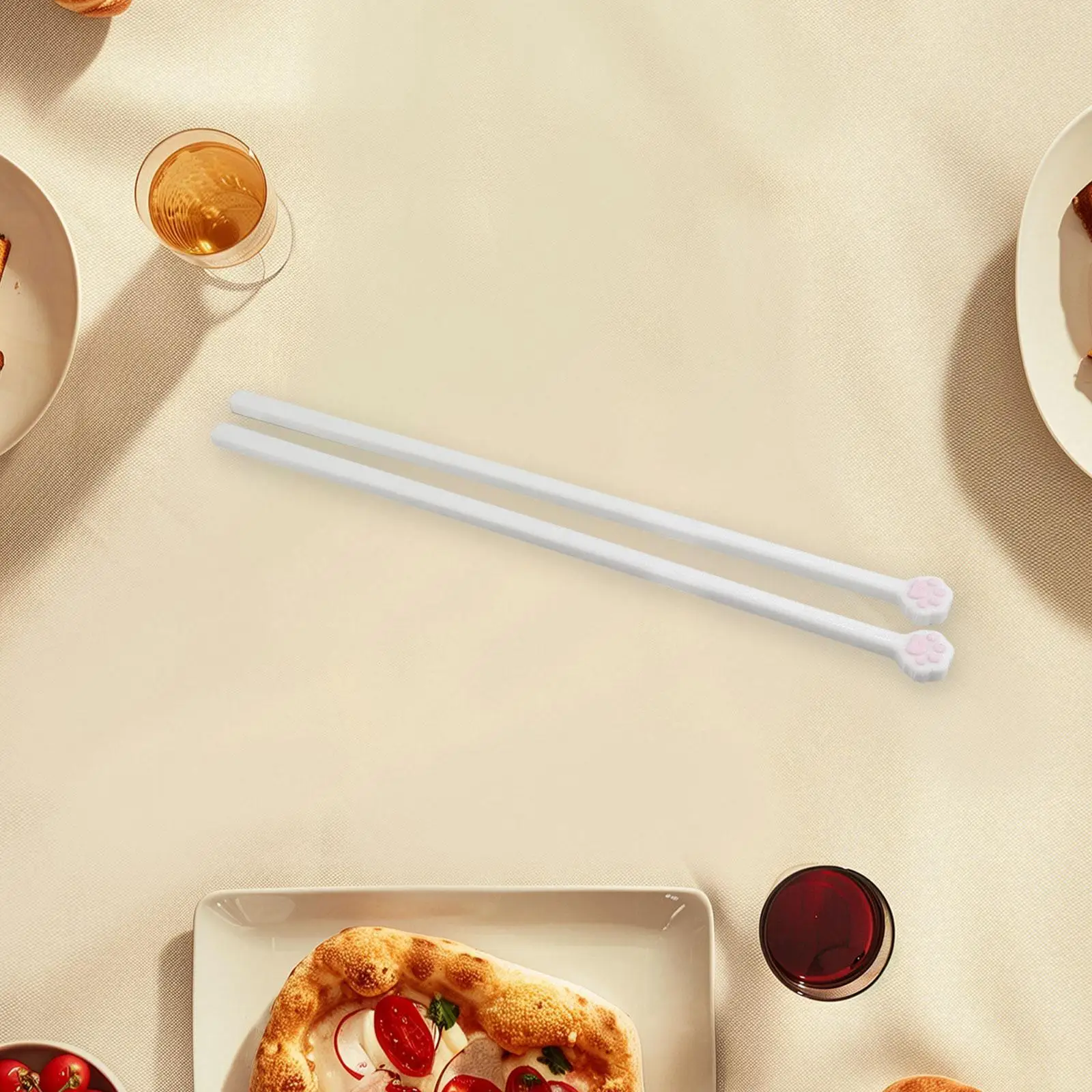 

Палочки для еды в виде кошачьей лапы, палочки для еды, посуда, легкая, креативная, многоразовая, очаровательная