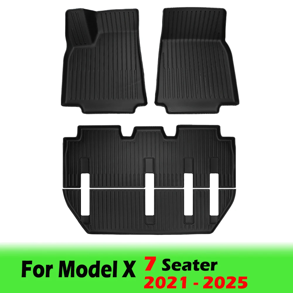 BEVO Vloermatten voor Tesla Model X 5 6 7-zits 2024 2023-2016 All Weather Waterdichte Cargo Frunk kofferbak Matten Liners Accessoires