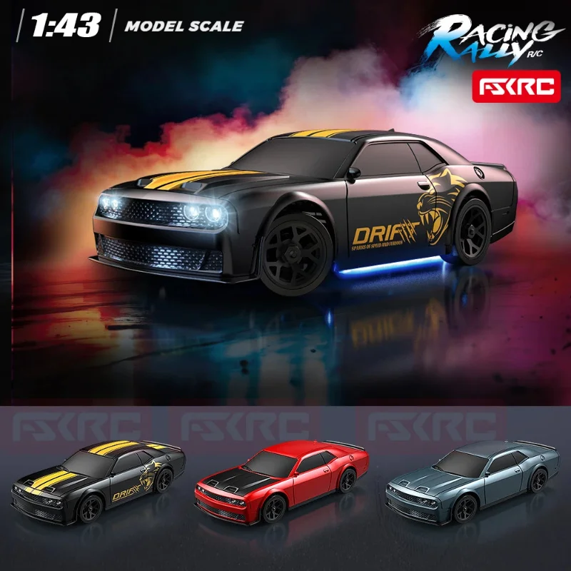 New alloy RC remote control car full scale 1:64 four-wheel drive high-speed drift car simulation racing car children's toy