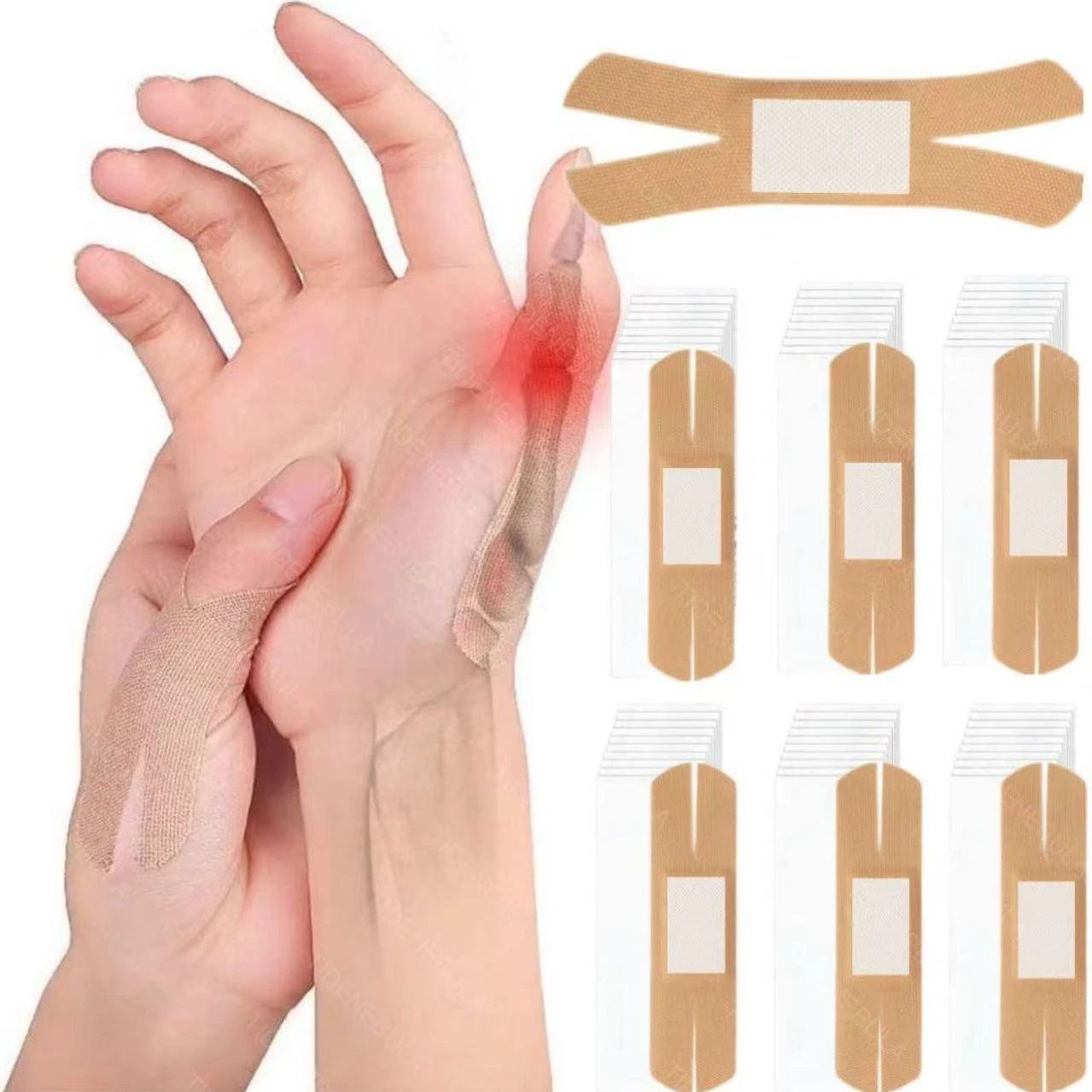 X Shape Elastic Hemostatic Bandage Joint Finger Secure Emergency Cuts Scratches Wound First Aid Medical Waterproof Adhesive Care