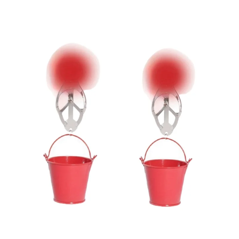 دلو صغير سلسلة معدنية الحلمة المشبك مع قابل للتعديل مدلك الشفرين كليب للنساء تحفيز Bdsm عبودية الثدي الجنس لعب