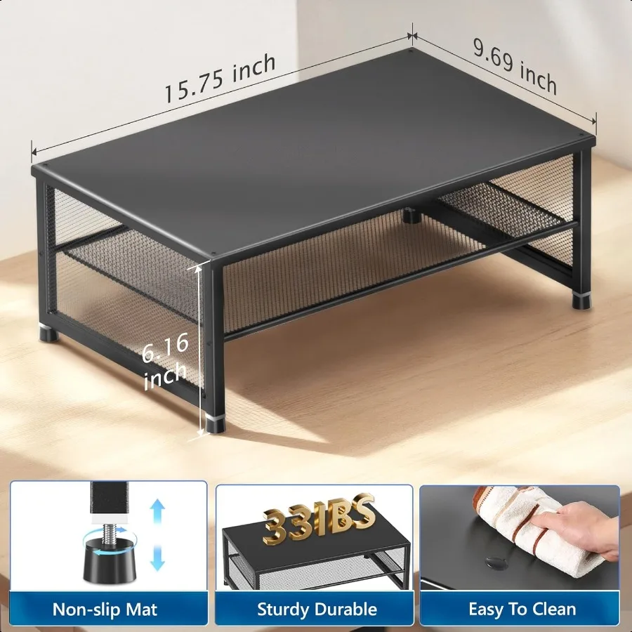 Desk Organizers and Accories Computer Monitor Stand Riser Printer Laptop Stand Office Desk Accories Desktop Workspace Organizer