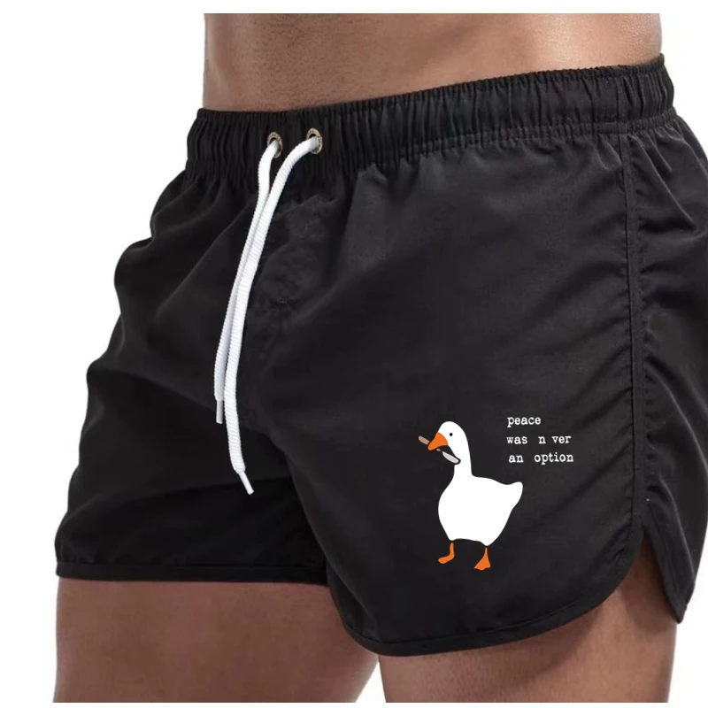 Men'S Fitness Running Shorts Sporty Gym Summer Training Slow Jogging Beach Pants Breathable Comfortable