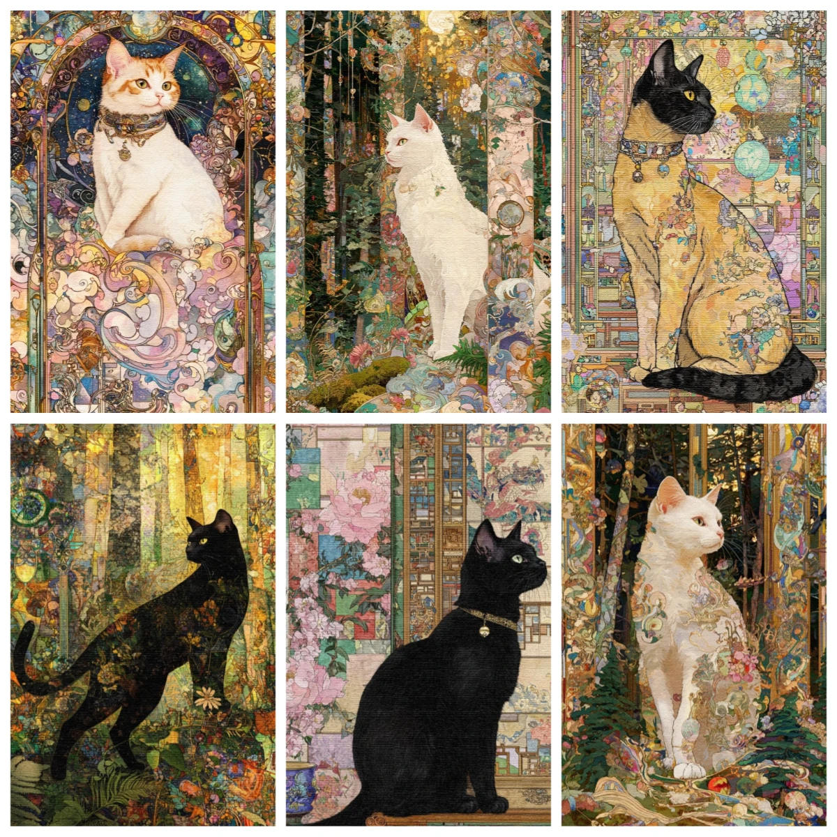 

500/1000/1200/2000PCS Puzzles Cute Little Cat with Unique Design Jigsaw Puzzles Leisure and Relaxation Home Decoration Gift