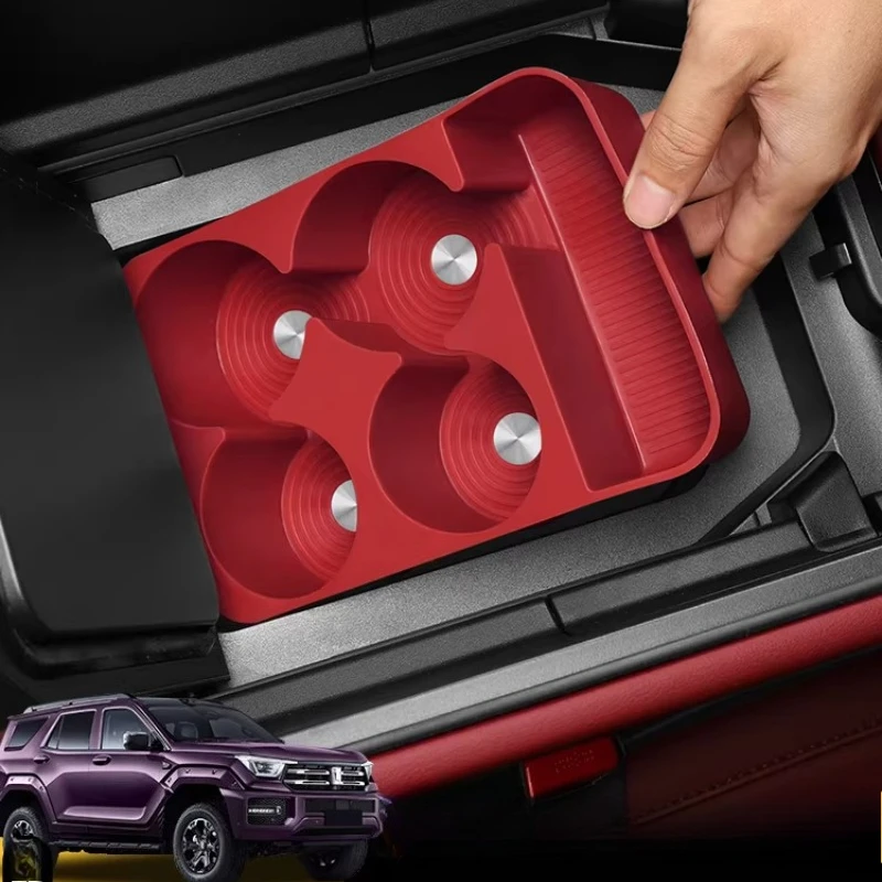 

Для TANK 400/500hi4z/t 2026: Силиконовая подкладка для холодильника, крышка для стакана, специальные аксессуары для интерьера автомобиля